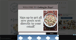 Desktop Screenshot of cookingforkeeps.com